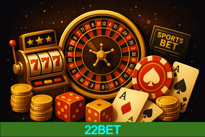 Jogos e bônus no Cassino 22BET