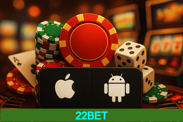 Baixar aplicativo Cassino 22BET e ganhar bônus