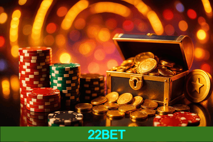 Baú de bônus Cassino 22BET prêmios e recompensas